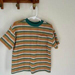 Old Navy 2T NWOT Multicolor Striped Kids Waffle Shirt